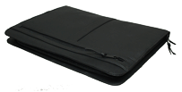 Black Napa Leather Zipper Binders